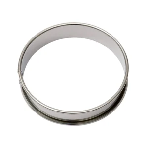 Cakering met kraalrand met een diameter van 10 centimeter en een hoogte van 2,5 centimeter