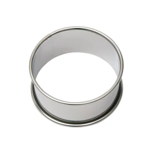 Cakering met kraalrand met een diameter van 6 centimeter en een hoogte van 3 centimeter