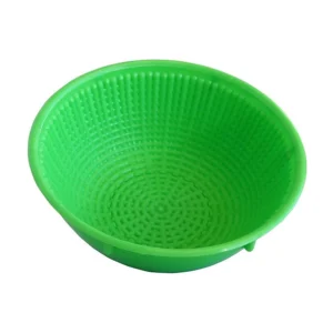 Kunststof rijsmand rond in de kleur groen