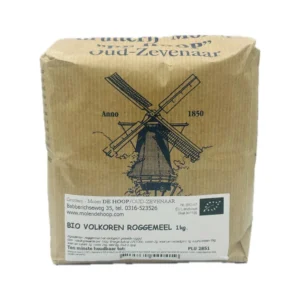 Bio volkoren roggemeel 1 kilogram