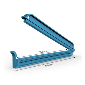 Professionele zaksluitclip blauw
