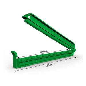 Professionele zaksluitclip groen